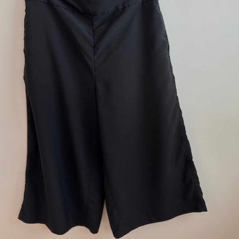 Madewell Huston pull on wide leg black pants
